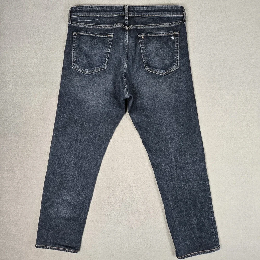 Rag & Bone Fit 2 Jeans Mens 34x28‎ Slim Straight Scout Dark Wash Blue Denim